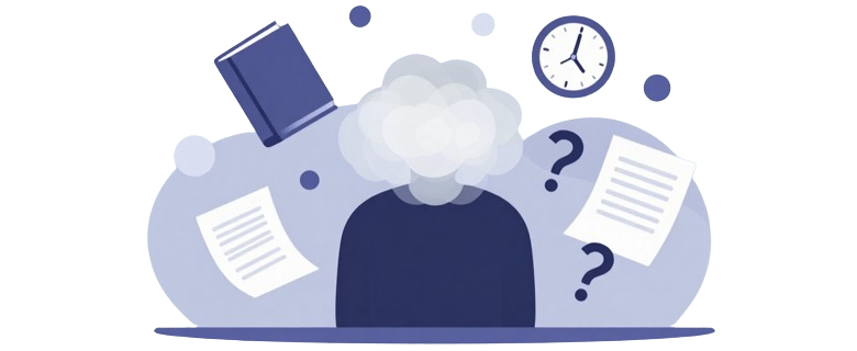 Student studying